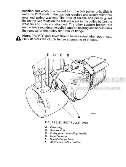 Photo 1 - David Brown 1210 1212 Instruction Book Tractor
