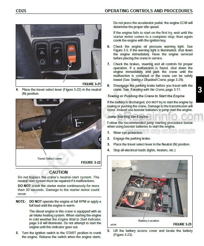 Photo 5 - Grove CD25 Supplement And Operators Manual Crane