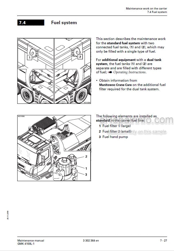 Photo 12 - Grove GMK4100L-1 Maintenance Manual Crane