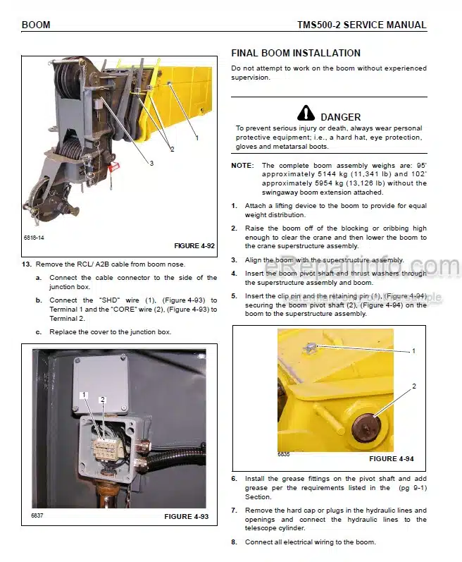 Photo 9 - Grove TMS500-2 Service Manual Crane CTRL673-02