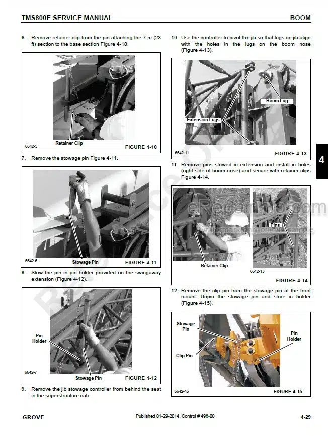 Photo 3 - Grove TMS800E Service Maintenance Manual Crane