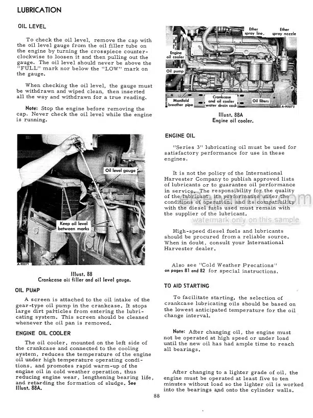 Photo 6 - International 1256 Operators Manual Turbo Diesel Tractor