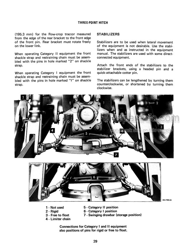 Photo 7 - International 574 Operators Manual Tractor