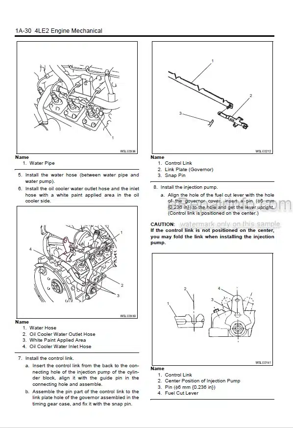 Photo 5 - Isuzu AA-6DIT Service Manual Engine