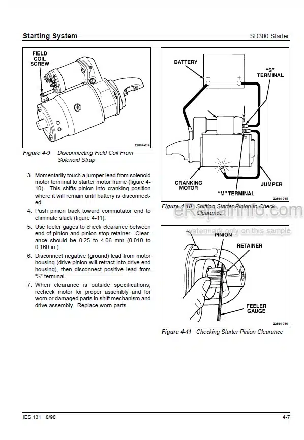 Photo 7 - JCB T4F444 T4I444 T4I448 Service Manual 4 Cyl Engine