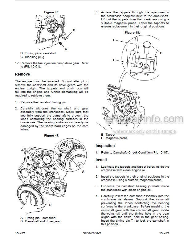 Photo 8 - JCB T2 T3 Service Manual Mech 4 Cyl Engine