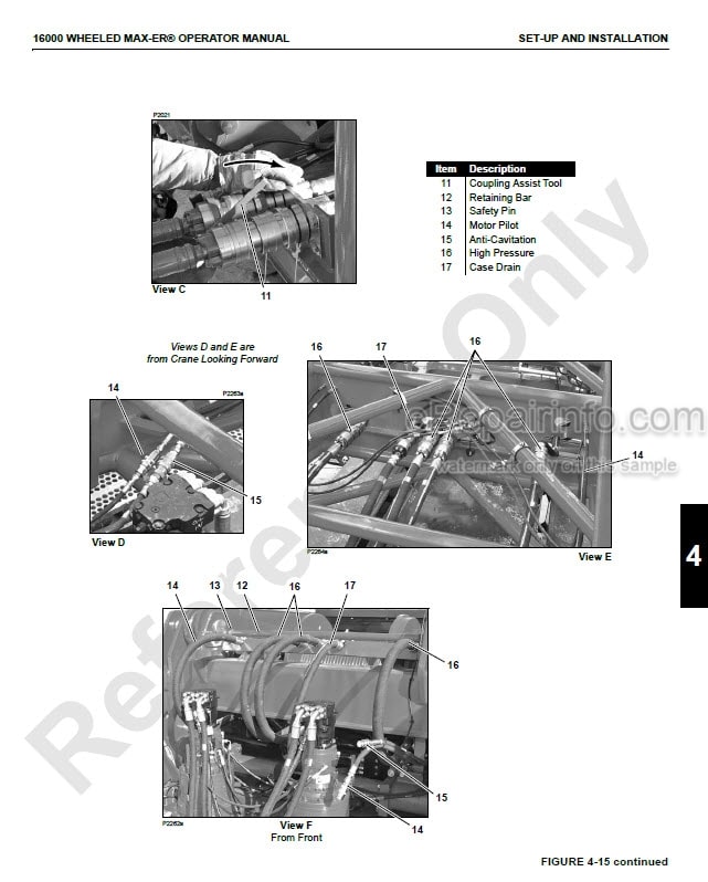 Photo 6 - Manitowoc 16000 Operators Manual Crane Luffing Jib Attachment