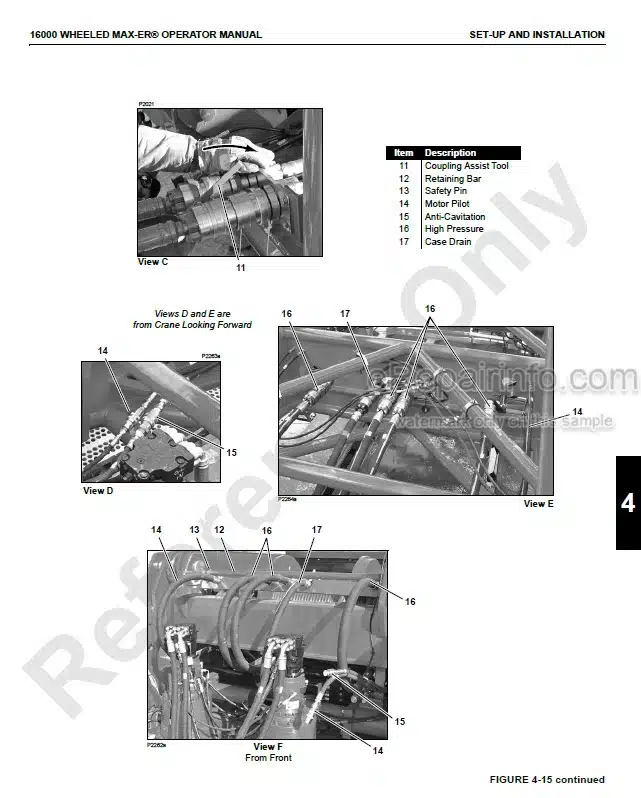 Photo 4 - Manitowoc 16000 Operators Manual Crane Wheeled MAX-ER Attachment