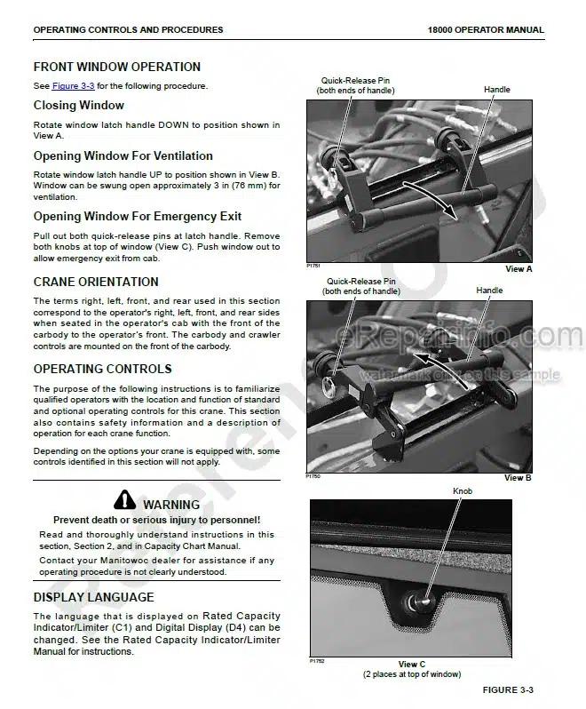 Photo 3 - Manitowoc 18000 Operators Manual Crane