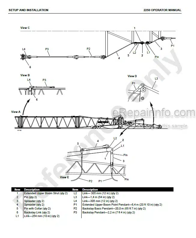 Photo 6 - Manitowoc 10000B-1 Operators Manual Crane 1200Ref