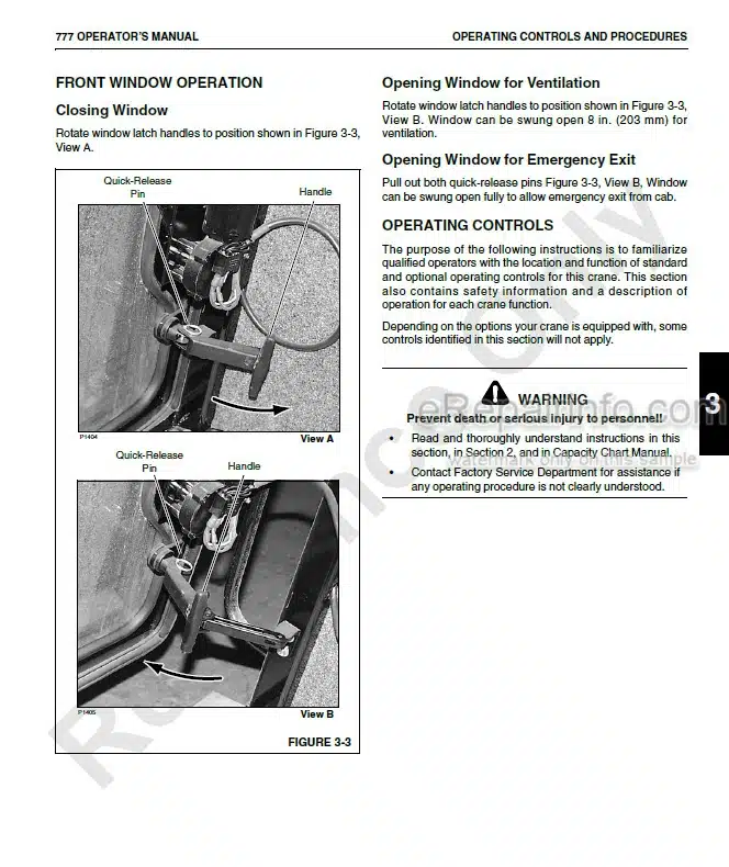 Photo 4 - Manitowoc 777 Operators Manual Crane 7771Ref