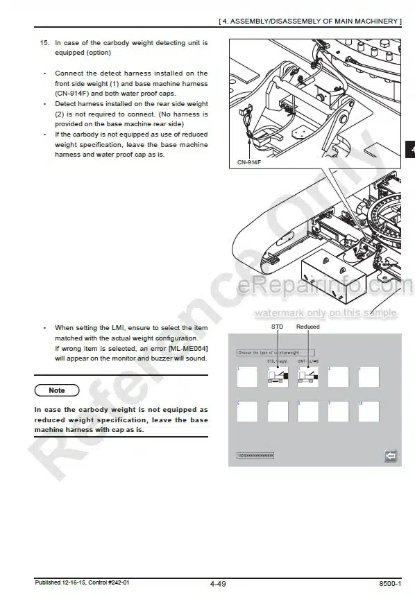 Photo 6 - Manitowoc 8500-1 Operators Manual Crane 8500Ref