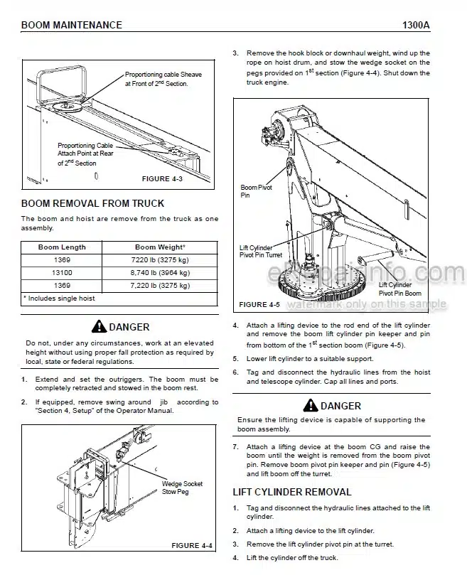 Photo 7 - National Crane 1400H Supplements And Operators Service Manual Crane