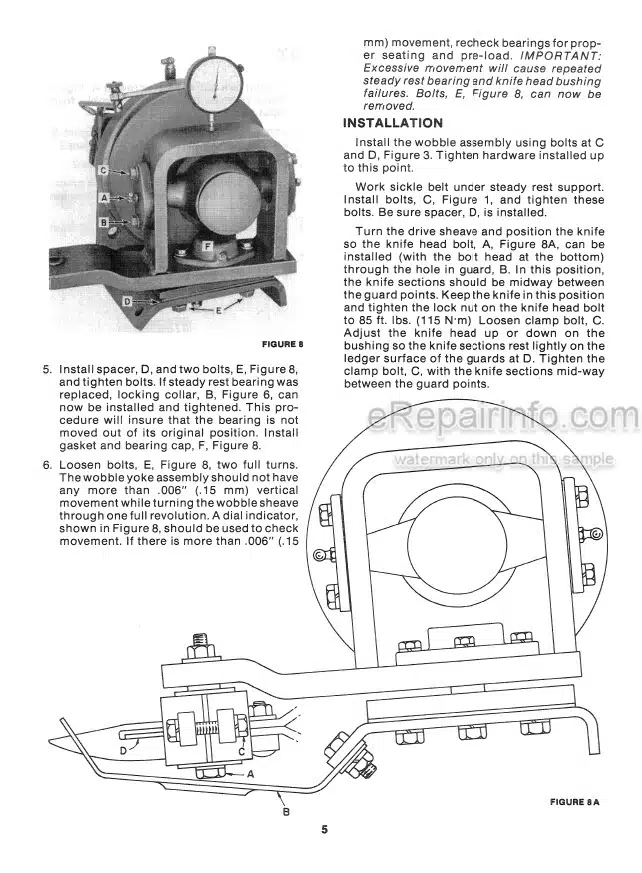Photo 1 - New Holland 495 Service Manual Haybine Mower Conditioner