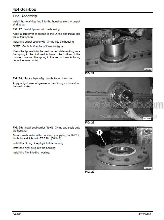 Photo 5 - New Holland 116 Service Manual Pivot Tongue Mower Conditioner