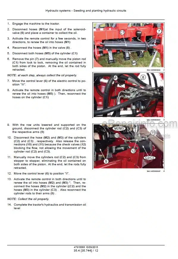 Photo 1 - New Holland PS2045 Service Manual Pneumatic Seeder