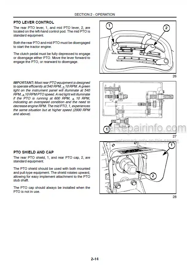 Photo 5 - Case IH DX29 DX33 Operators Manual Tractor 87310108