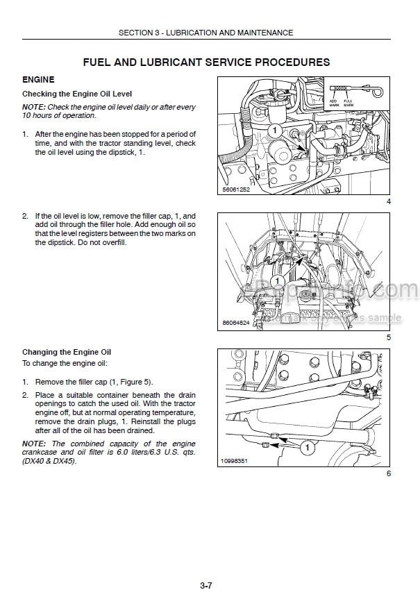 Photo 6 - Case IH DX35 DX40 DX45 Operators Manual Tractor 86617827