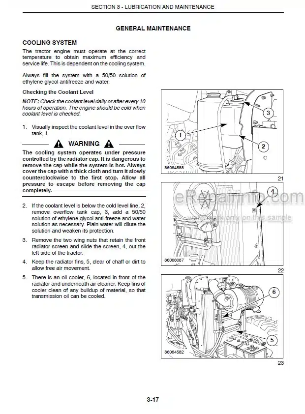 Photo 3 - Case IH DX55 DX60 Operators Manual Tractor 87356068