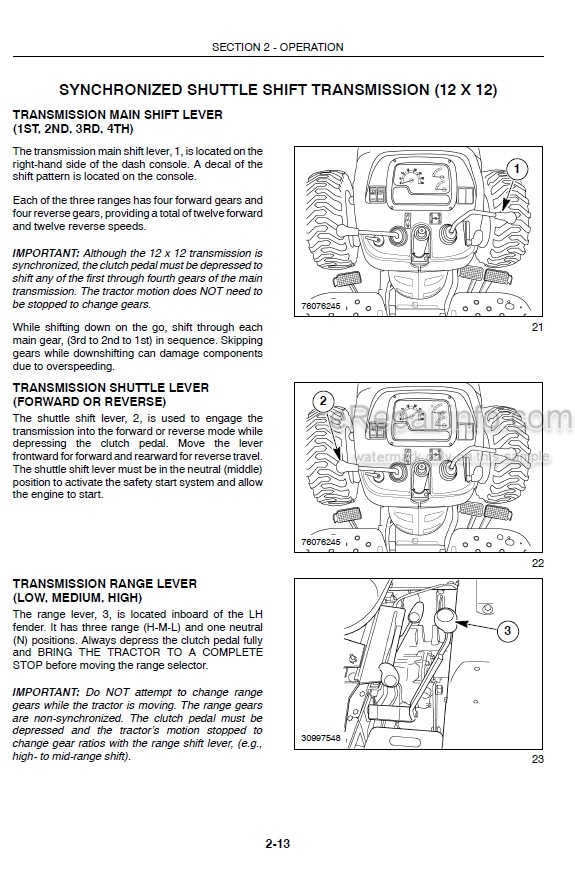 Photo 6 - Case IH JX1060V JX1070V JX1075V JX1095V JX1070N JX1075N JX1095N Operators Manual Tractor