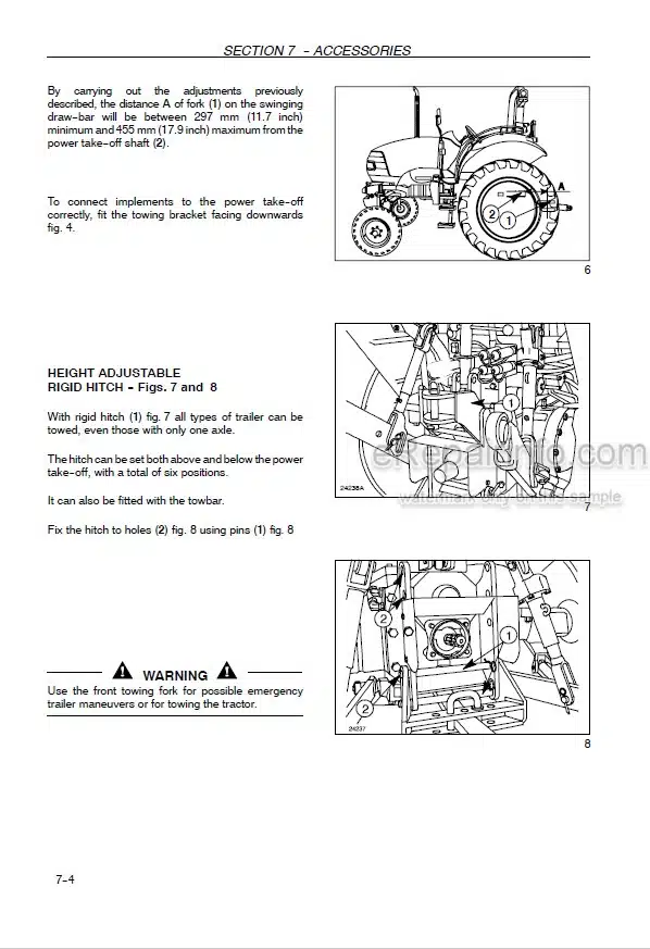 Photo 11 - Case IH Farmall 95HC Operators Manual Tractor 84154415