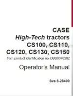 Photo 3 - Case IH High Tech CS100 CS110 CS120 CS130 CS150 Operators Manual Tractor 6-28490