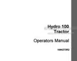 Photo 4 - Case IH Hydro 100 Operators Manual Tractor 1084273R2