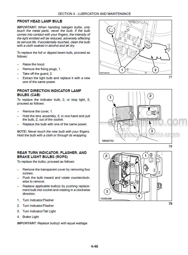 Photo 6 - Case IH JX90 JX95 Operators Manual Tractor Z7JP01001- Z7AP11001-