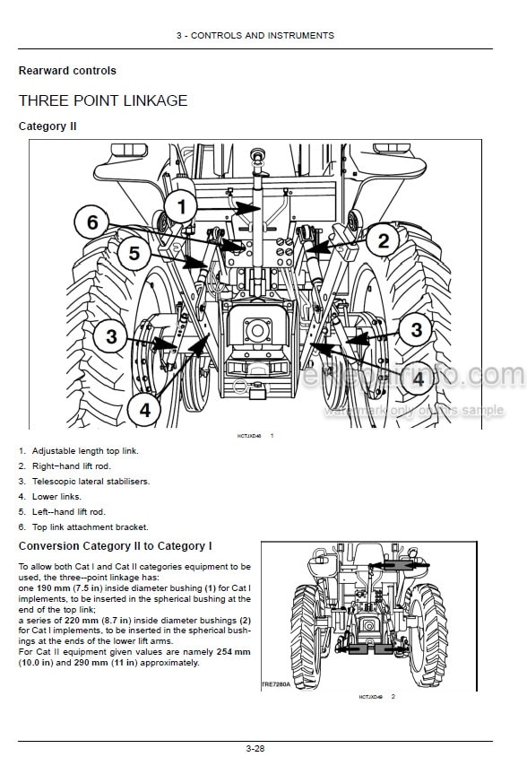 Photo 7 - Case IH JX70U JX80U JX90U JX100U Use And Maintenance Manual Tractor