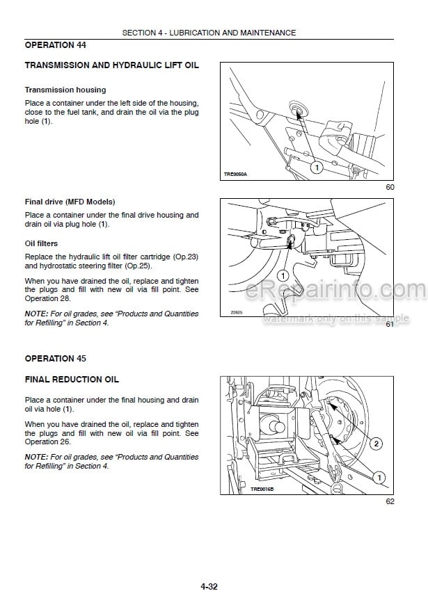 Photo 7 - Case IH JX90 JX95 Operators Manual Tractor Z7JP01001- Z7AP11001-