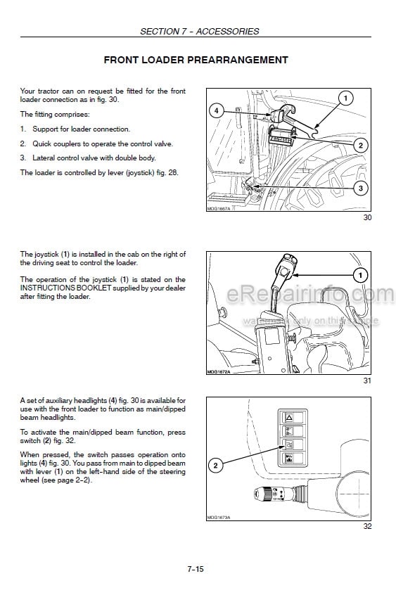 Photo 6 - Case IH LA Series Operators Manual Tractor