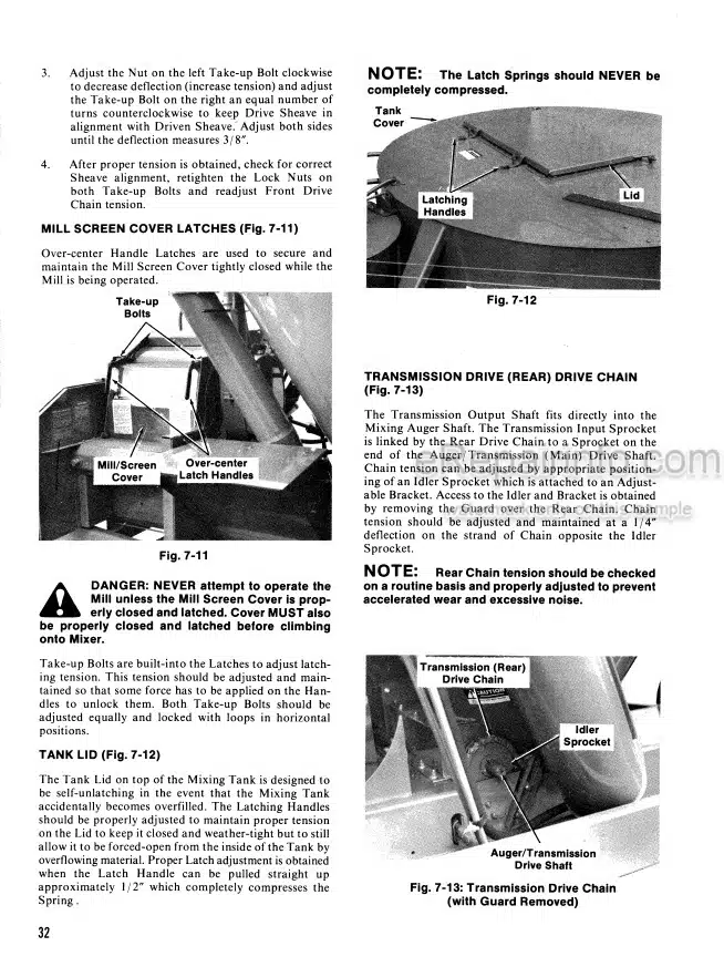 Photo 6 - Gehl 125 Mixall Operators Manual Grinder Mixer