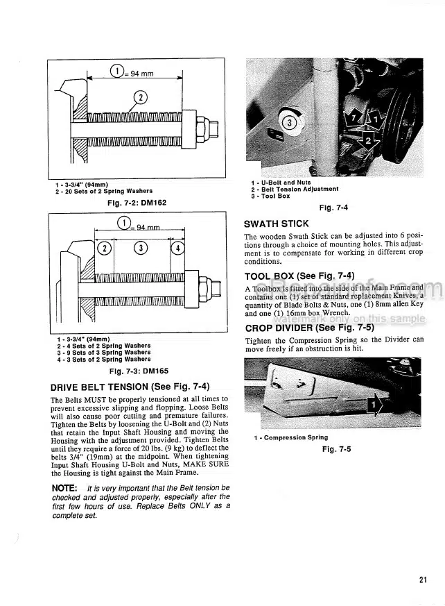 Photo 11 - Gehl 162 165 Operators Manual Disc Mower