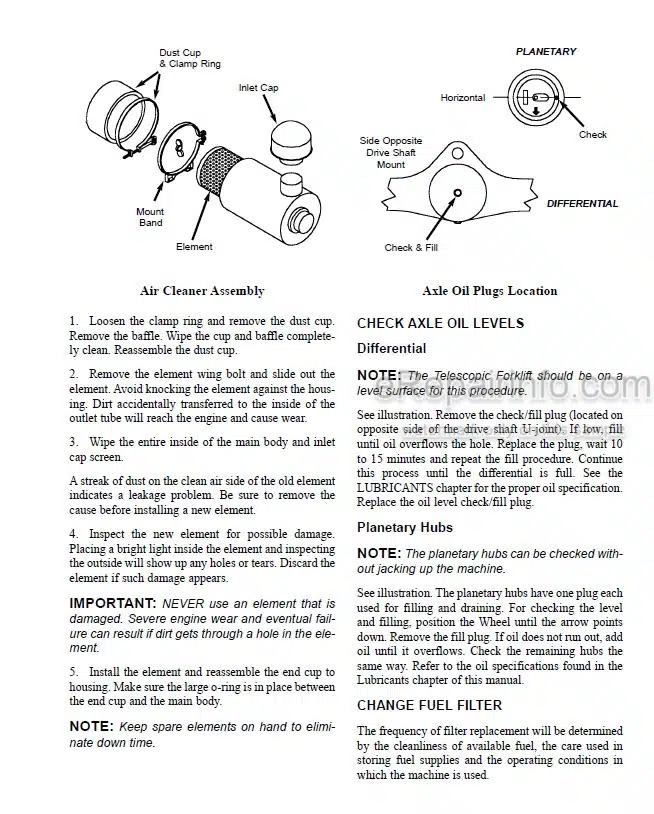 Photo 2 - Gehl 663 Dynalift Operators Manual Telescopic Boom Forklift