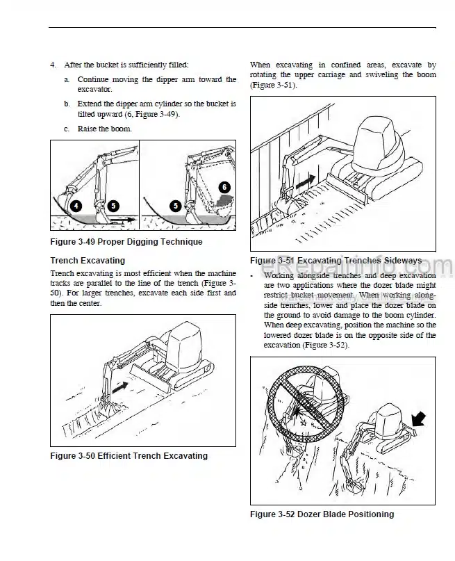 Photo 10 - Gehl 753Z 803 Operators Manual Compact Excavator