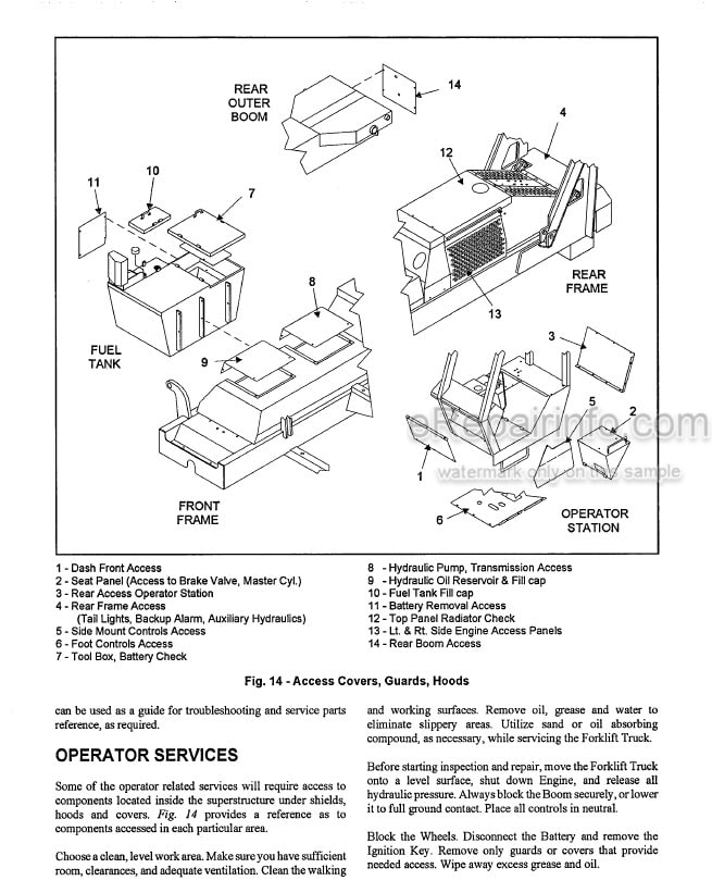 Photo 9 - Gehl 883 Dynalift Operators Manual Telescopic Boom Forklift