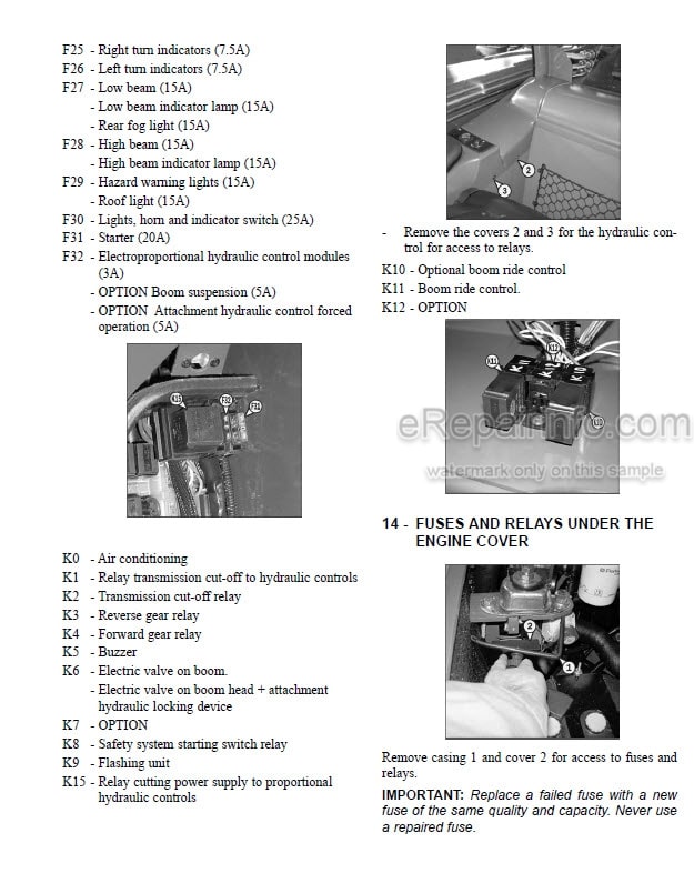 Photo 2 - Gehl CT7-23 Turbo Operators Manual Telescopic Handler