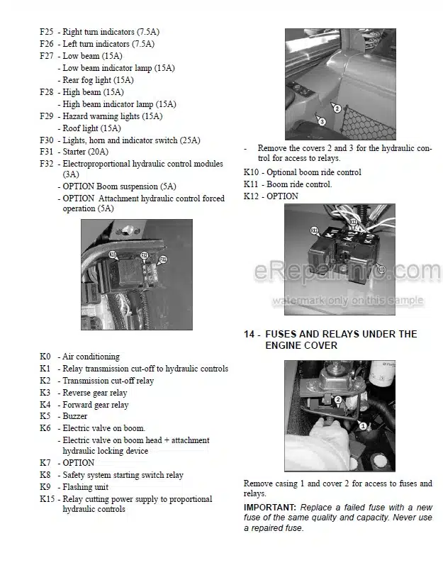 Photo 5 - Gehl CT7-23 Turbo Operators Manual Telescopic Handler