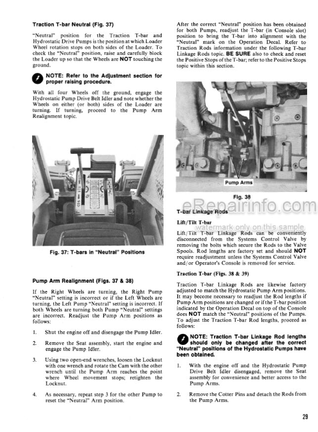 Photo 3 - Gehl HL360 Operators Manual Skid Steer Loader