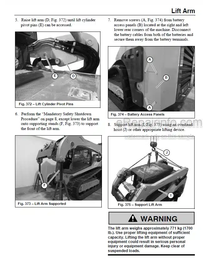 Photo 11 - Gehl VT320 Mustang Manitou 3200VT Service Manual Compact Track Loader