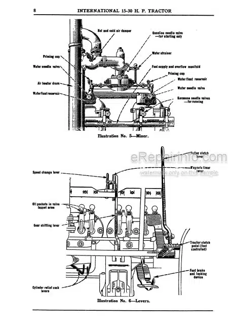 Photo 1 - International 15-30HP Operators Manual Kerosene Tractor