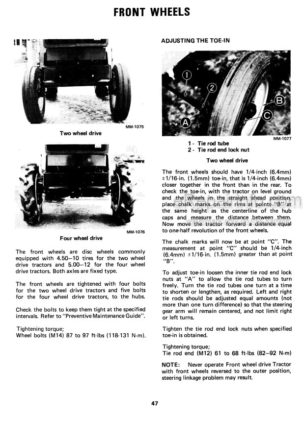 Photo 5 - International 234 234 Hydro Operators Manual Tractor 1258522C3