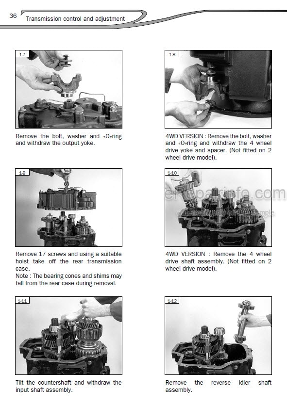 Photo 8 - Manitou M-X30-2 M-X30-4 M-X50-2 M-X50-4 M-X70-2 Serie 3 Repair Manual Forklift