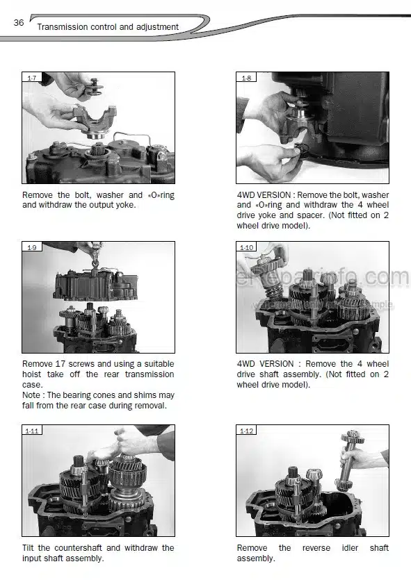 Photo 1 - Manitou Serie C+ Repair Manual Gear Box