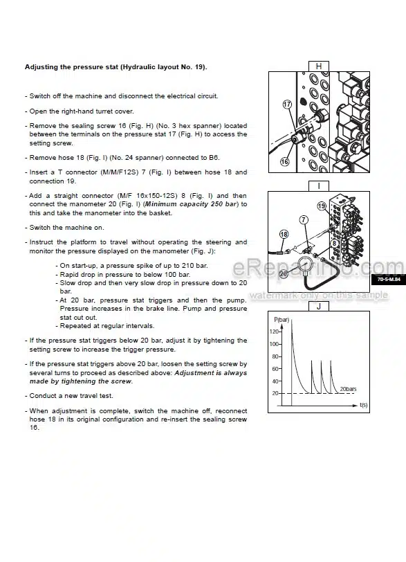 Photo 8 - Mantou MT523 MLT523 MT620 Repair Manual Telescopic Handler