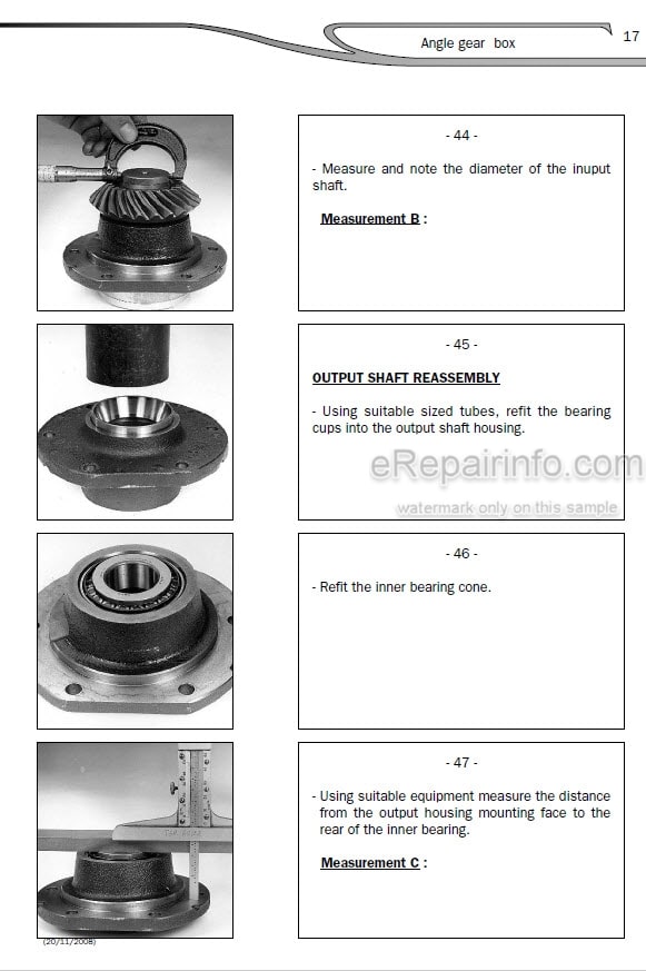 Photo 11 - Manitou 15930 15932 Repair Manual Angle Gear Box