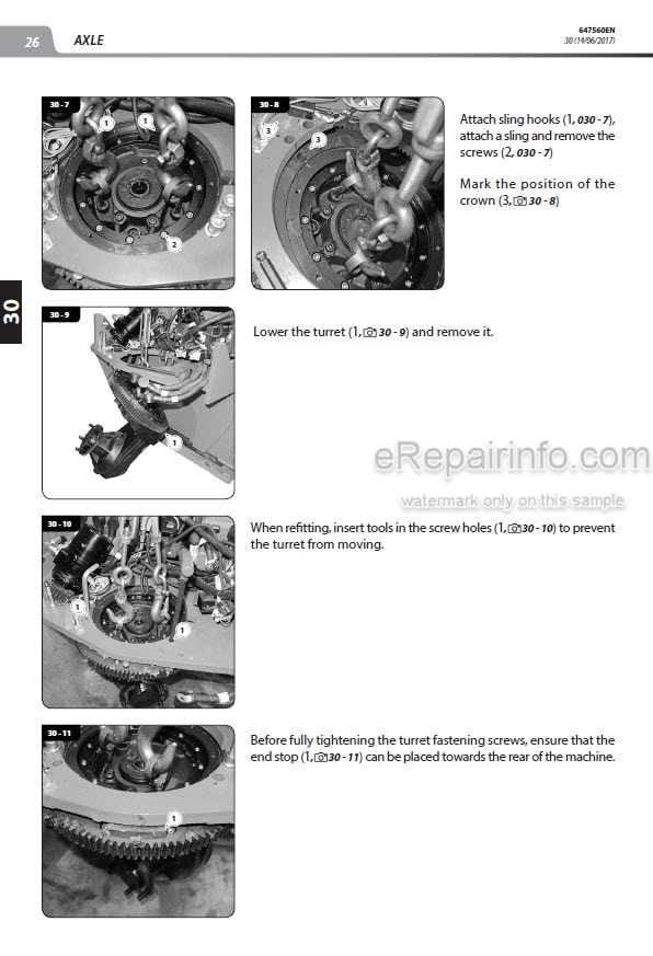 Photo 7 - Manitou ME418 ME420 ME425 ME425C ME430 Serie 2 Repair Manual Forklift