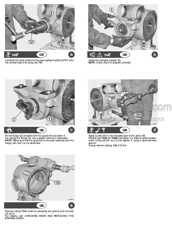 Photo 8 - Manitou MHT780 MHT860 MHT950 MHT-X780 MHT-X860 MHT-X950 Repair Manual Telescopic Handler