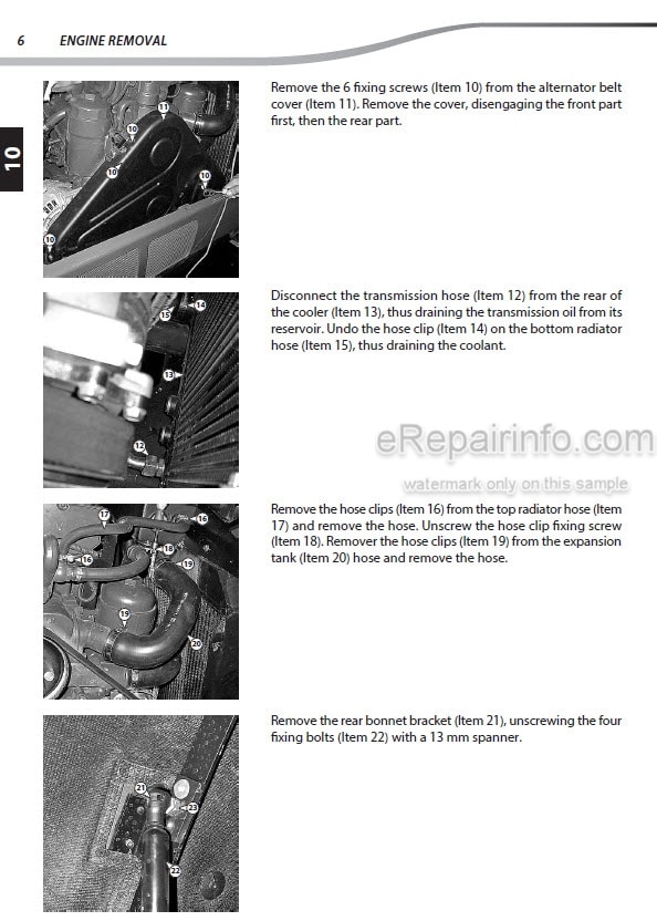 Photo 7 - Manitou MLT634-120 MLT732-100D MLT735-100 MLT735-120 MLT741-100 MLT741-120 MT732 MT932 MT1030 MT732 MT932 Repair Manual Telescopic Handler