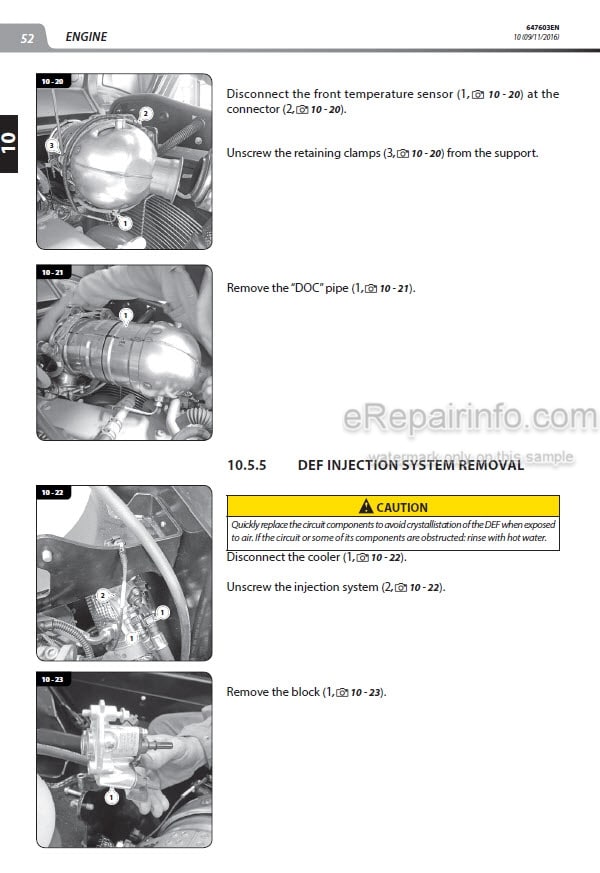 Photo 7 - Manitou MLT740H LSU MT1033HL Turbo Serie 1 Repair Manual Telescopic Handler